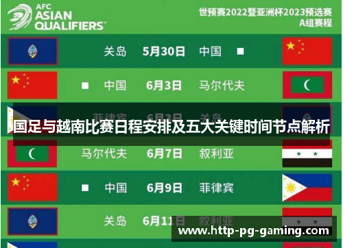 国足与越南比赛日程安排及五大关键时间节点解析